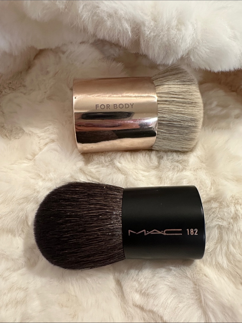 Patrick Ta Body brush & MAC 182 buffer Brush